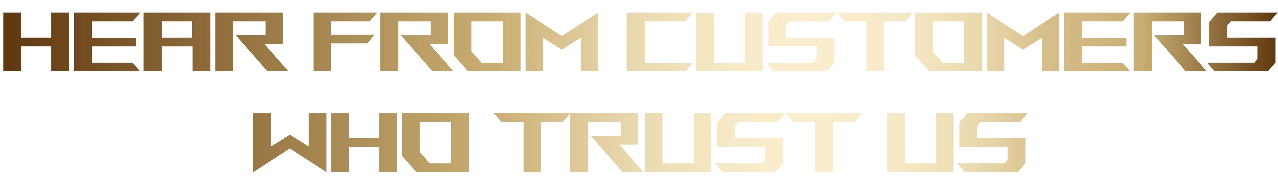 Hear from customers who trust us